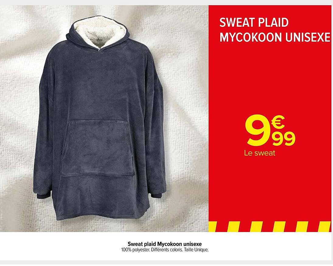 sweat plaid mycokoon unisexe