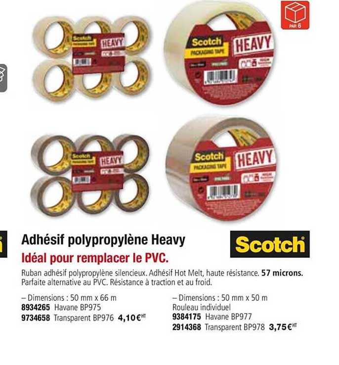 adhésif polypropylène heavy scotch