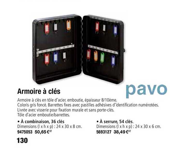 armoire à clés pavo