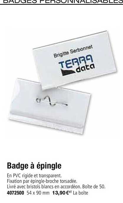 badge à épingle