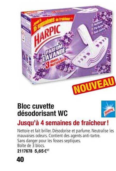 bloc cuvette désodorisant wc