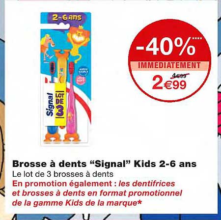 brosse à dents "signal" kids 2-6 ans