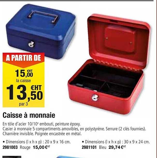 caisse à monnaie