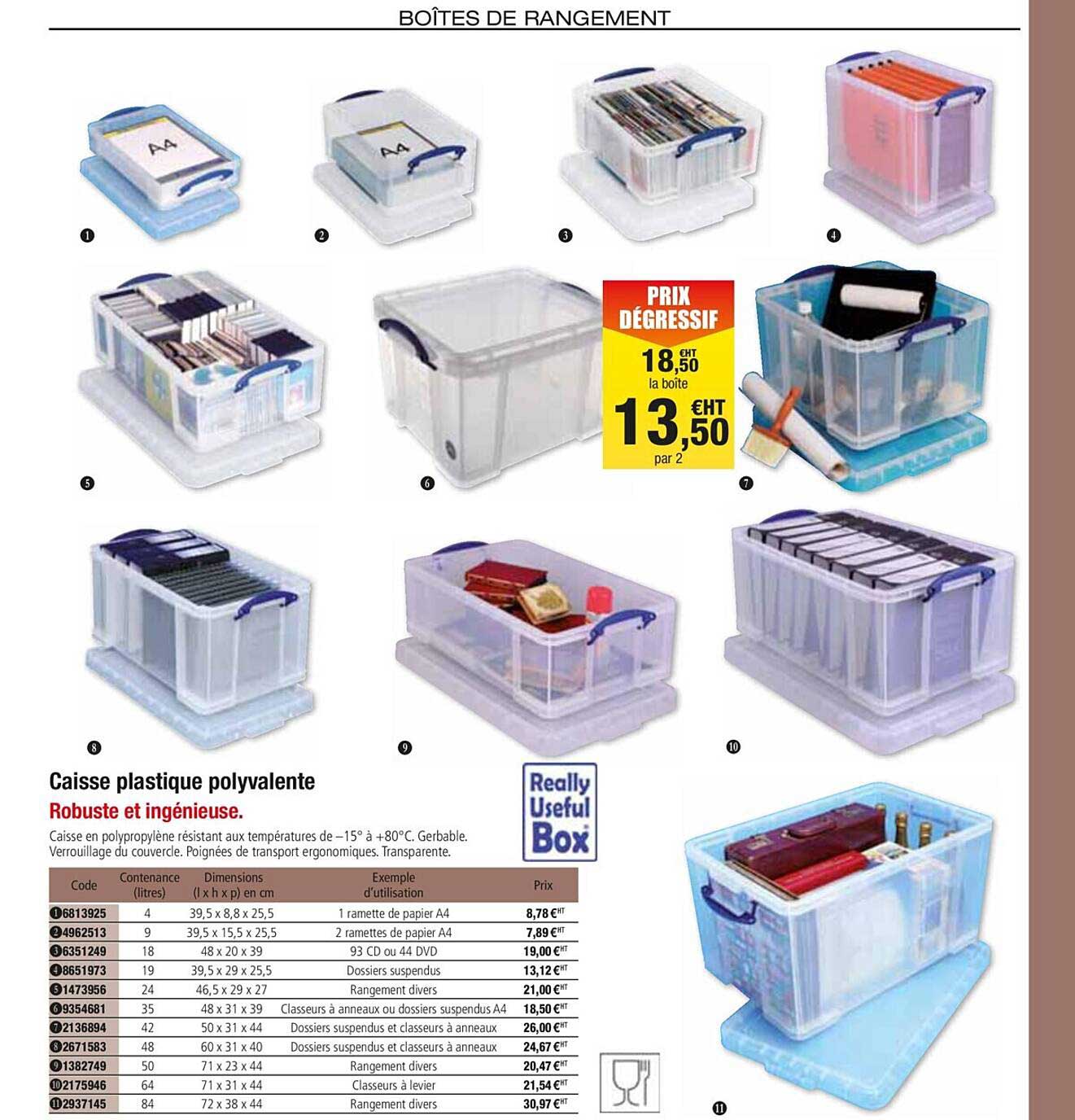 caisse plastique polyvalente