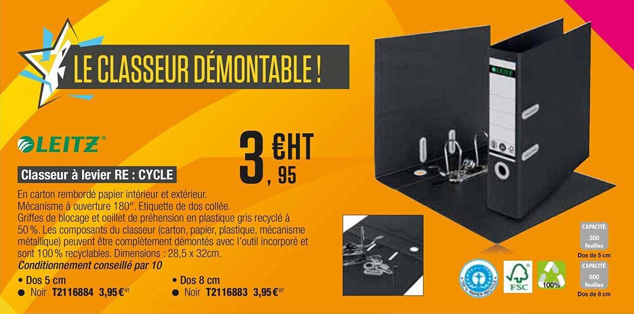 classeur à levier re cycle leitz