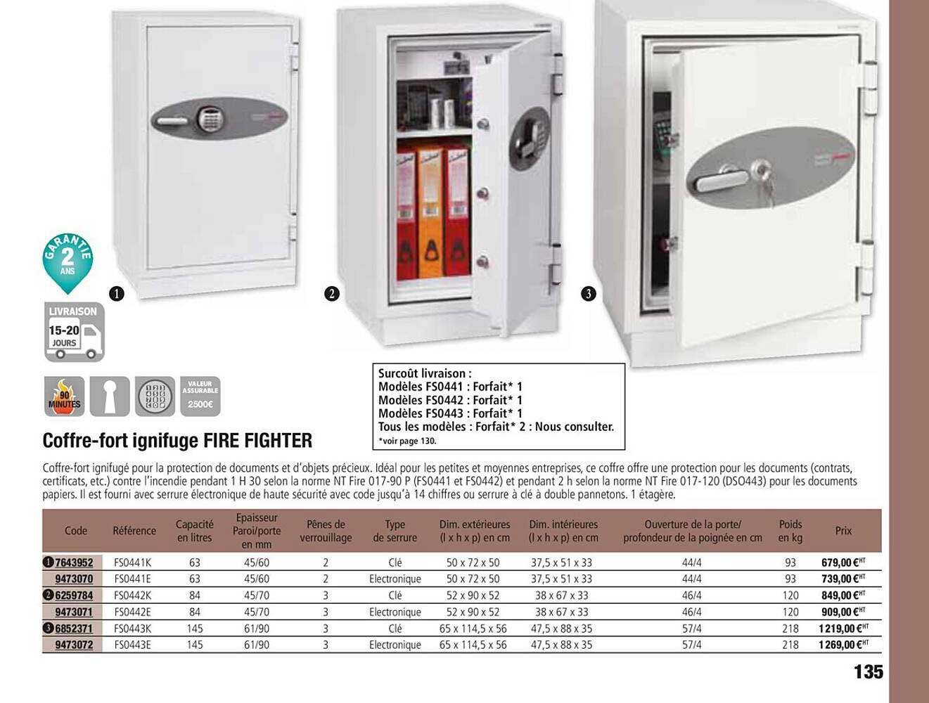 coffre fort ignifuge fire fighter