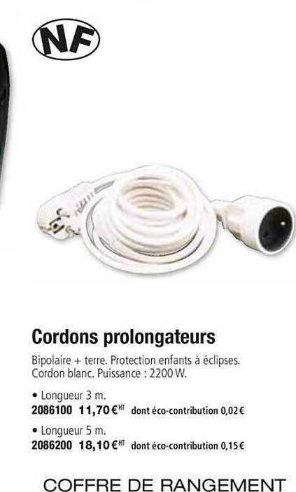cordons prolongateurs