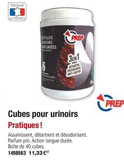 cubes pour urinoirs