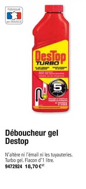 Déboucheur Gel Destop