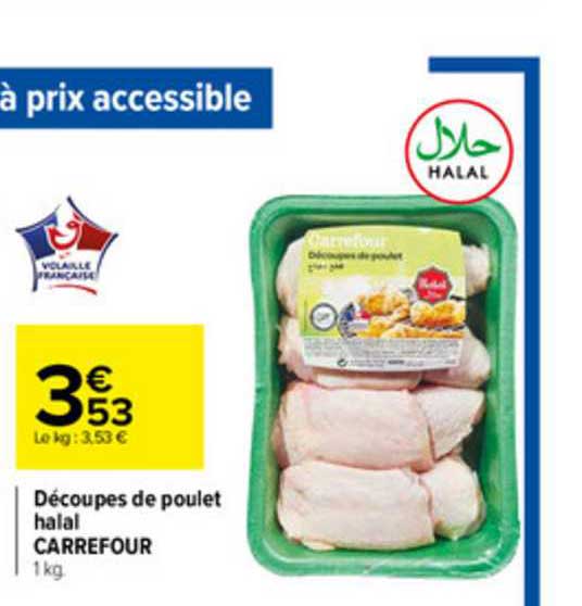 Découpes De Poulet Halal Carrefour