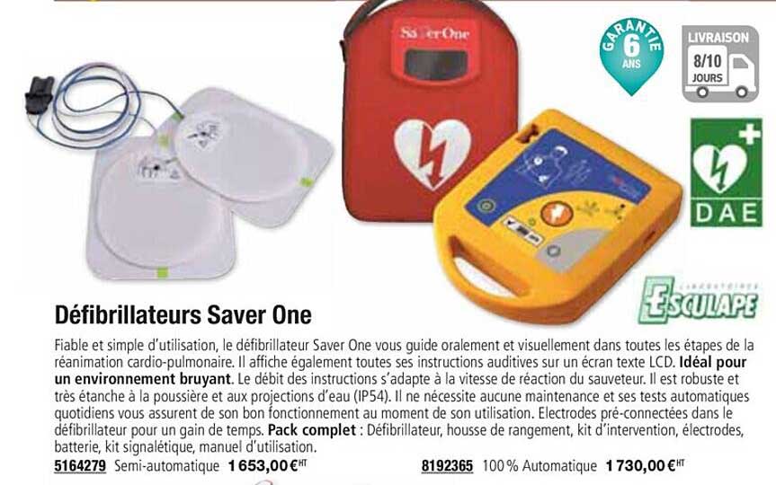 défibrillateurs saver one