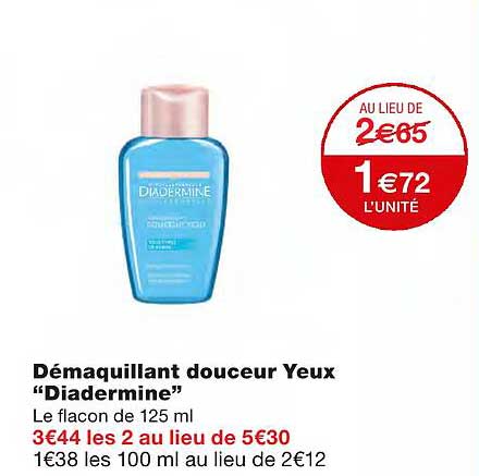 Démaquillant Douceur Yeux "diadermine"