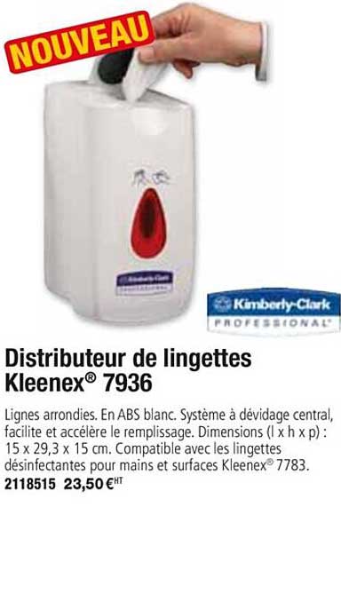 Distributeur De Lingettes Kleenex 7936 Kimberly Clark