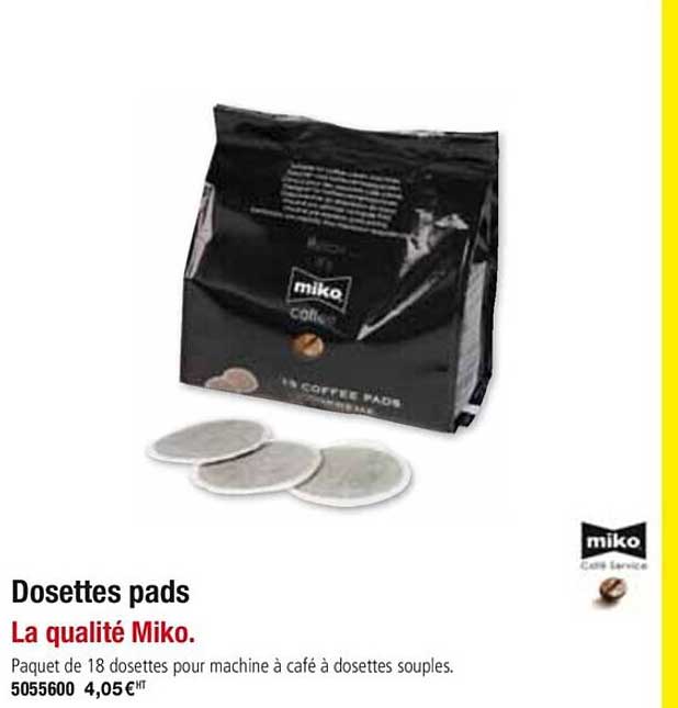 dosettes pads miko