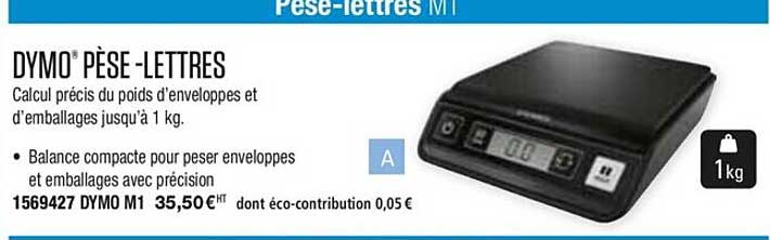 dymo pèse lettres