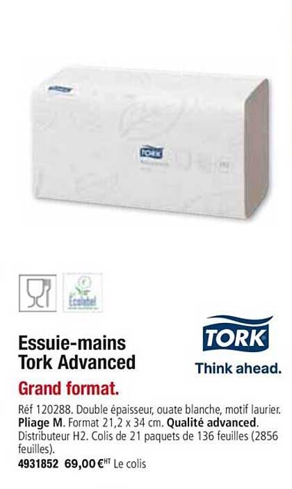 essuie mains tork advanced