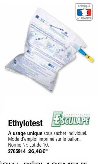 ethylotest esculape