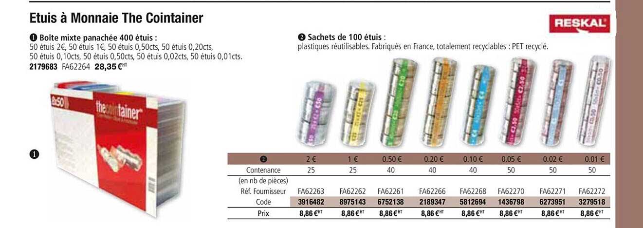 etuis à monnaie the cointainer