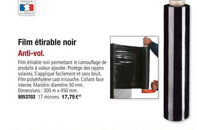 Film étirable Noir