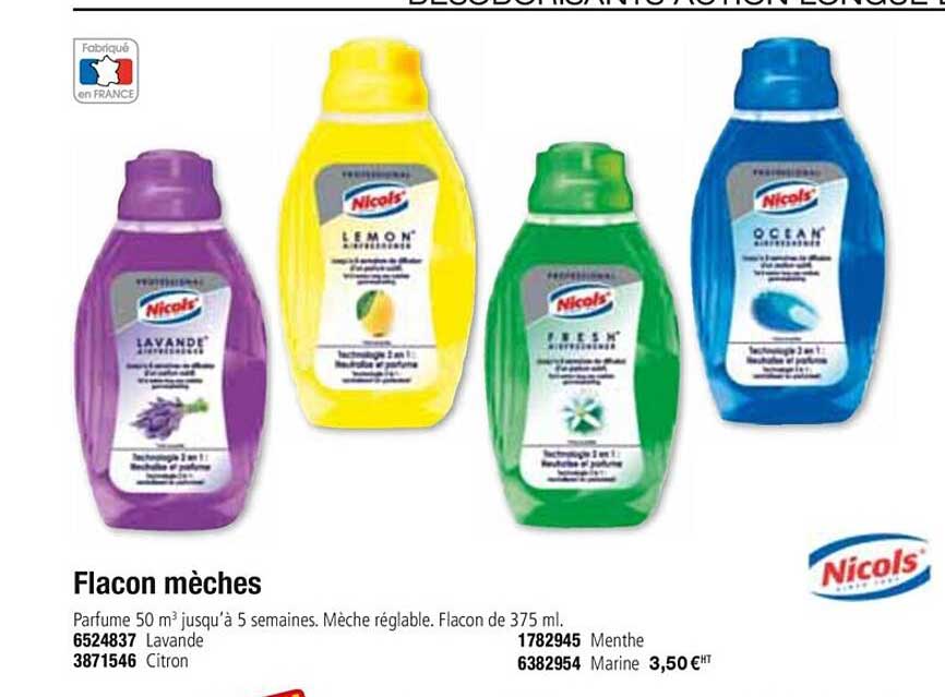flacon mèches nicols