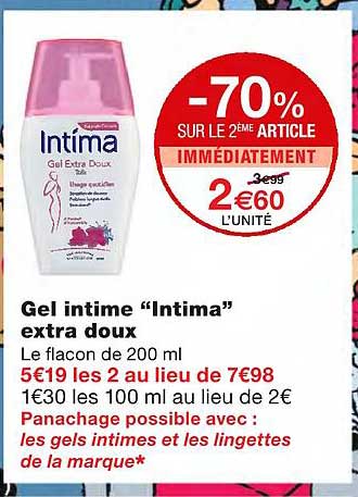 Gel Intime "intima" Extra Doux
