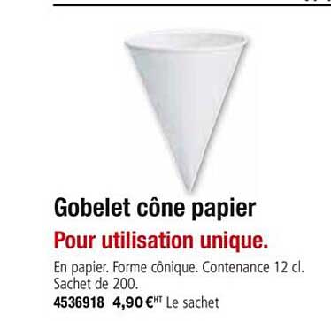 Gobelet Cône Papier