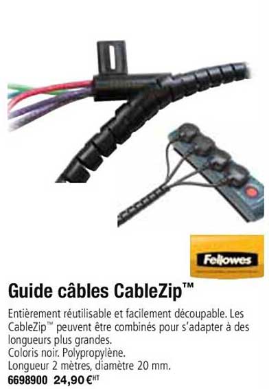guide câbles cablezip fellowes