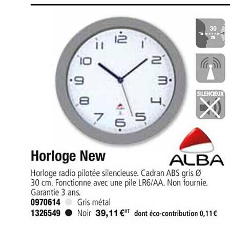 horloge new alba