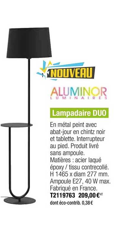 Lampadaire Duo Aluminor