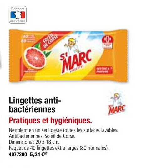 lingettes anti bactériennes st marc