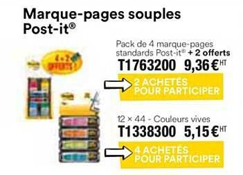 marque pages souples post it