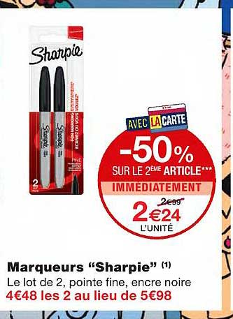Marqueurs "sharpie"