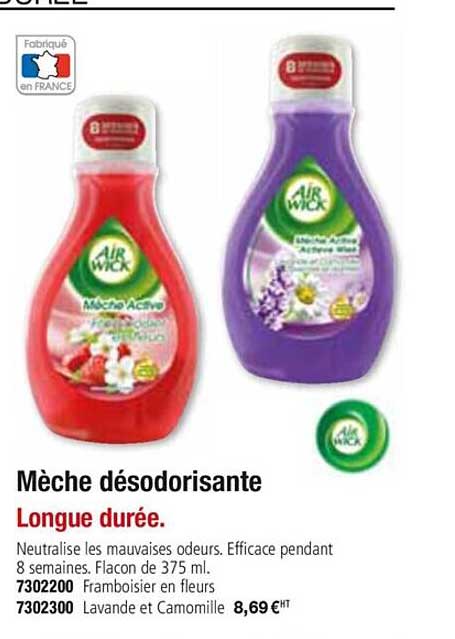 mèche désodorisante