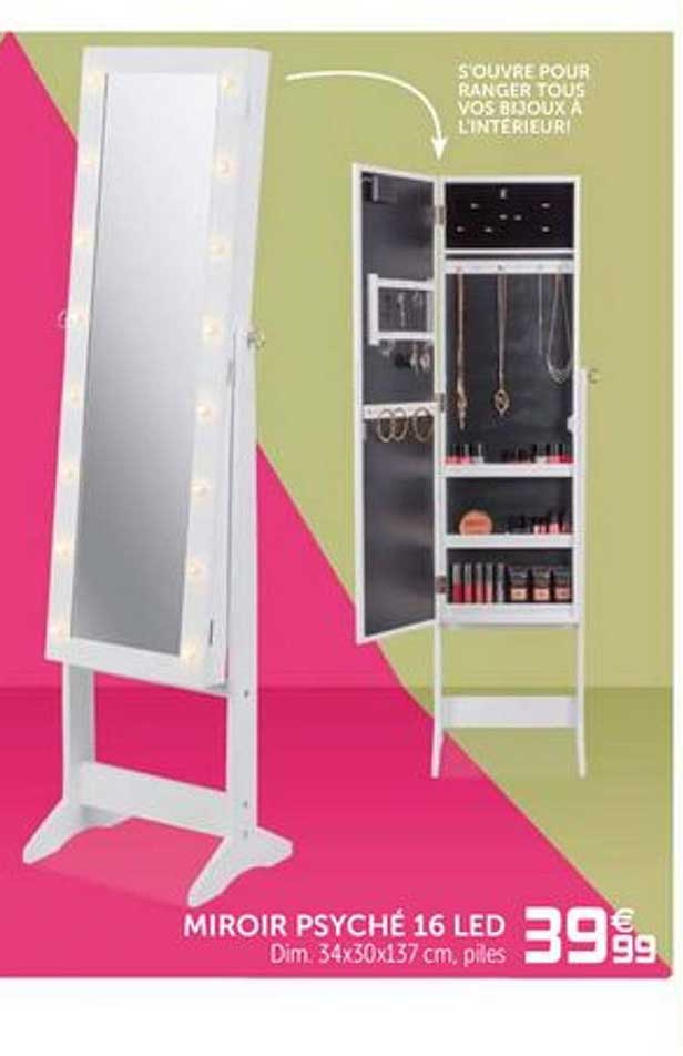 Miroir Psyché 16 Led