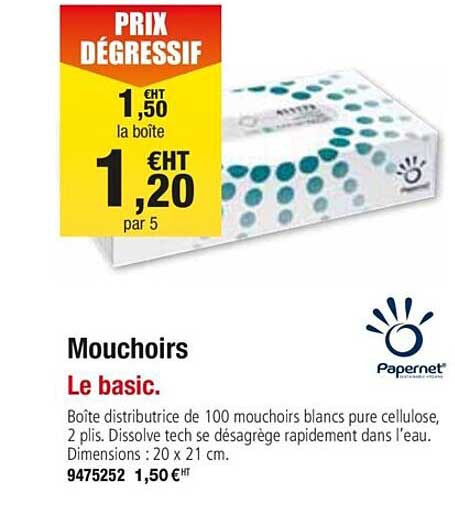 mouchoirs papernet