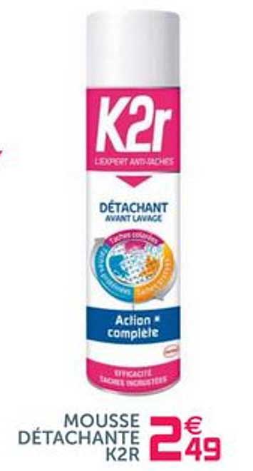 mousse détachante k2r
