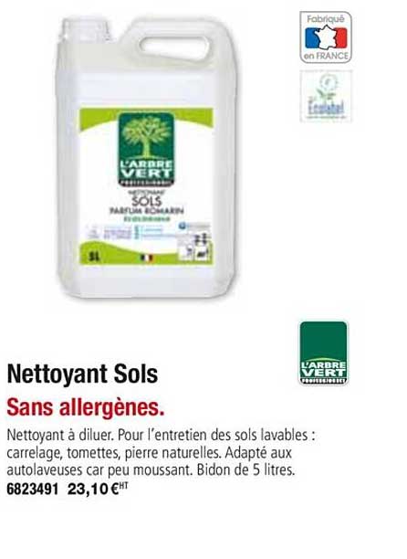 nettoyant sols l'arbre vert
