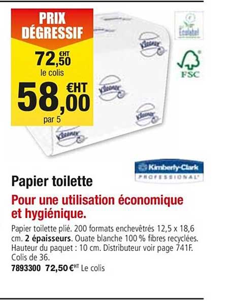 Papier Toilette Kimberly Clark