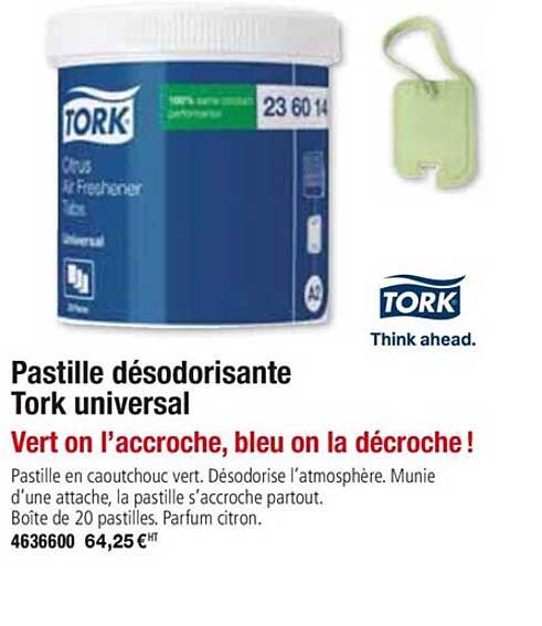 pastille désodorisante tork universal