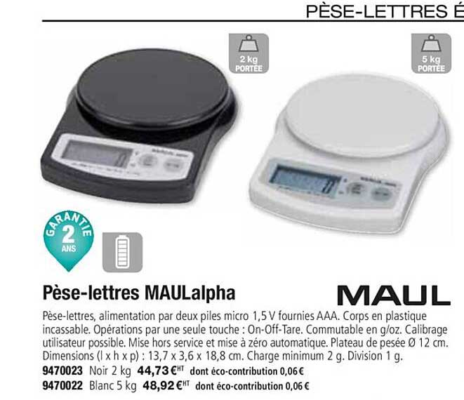pèse lettres maulalpha