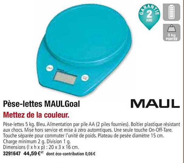 pèse lettres maulgoal