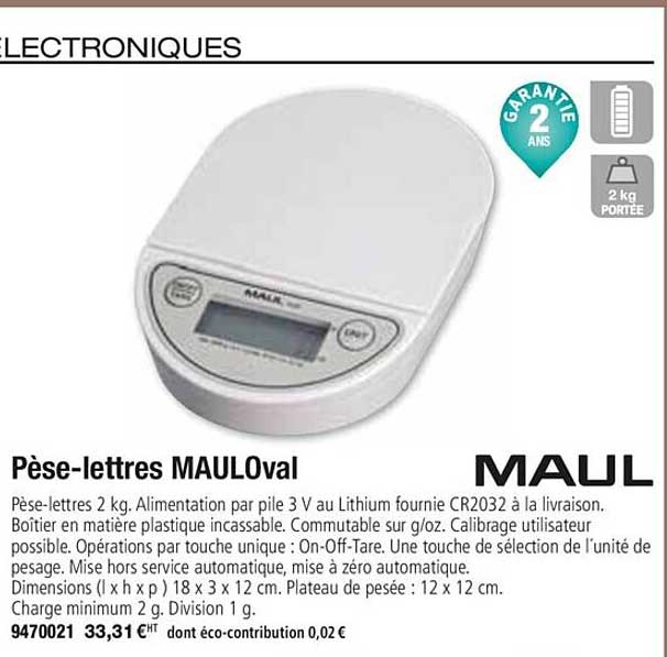 pèse lettres mauloval