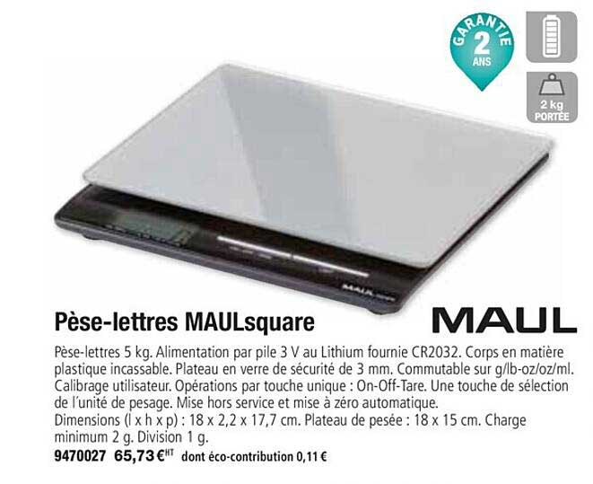 pèse lettres maulsquare
