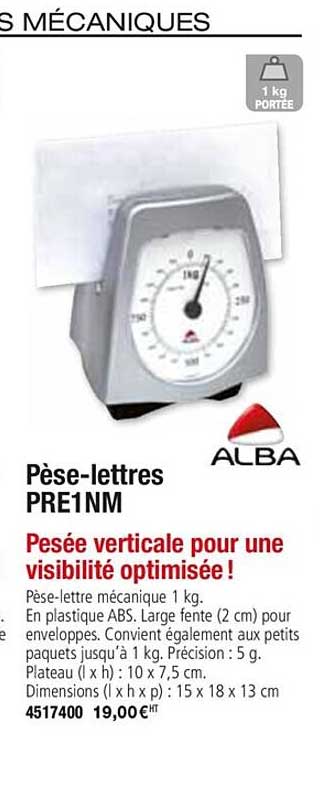 pèse lettres pre1nm