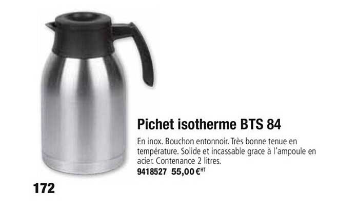 pichet isotherme bts 84