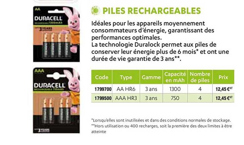 Piles Rechargeables