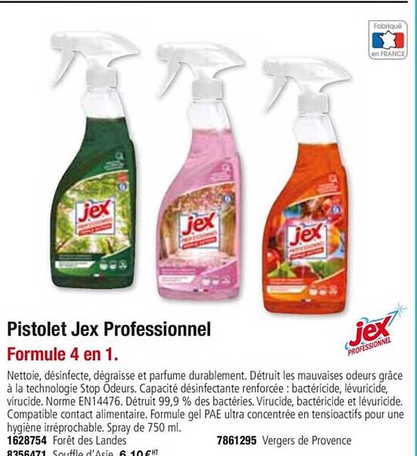 pistolet jex professionnel formule 4 en 1