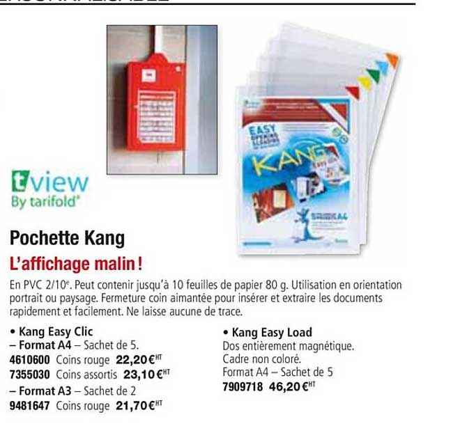 Pochette Kang Tview By Tarifold