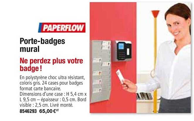 porte badges mural paperflow