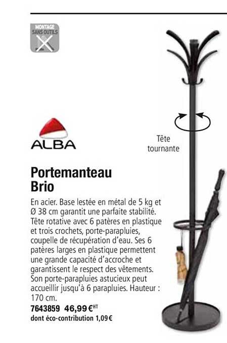 portemanteau brio alba